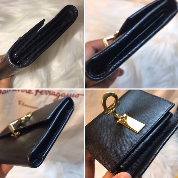 💕Preloved Salvatore Ferragamo Compact Wallet 💝🎁 - Picture 6 of 9